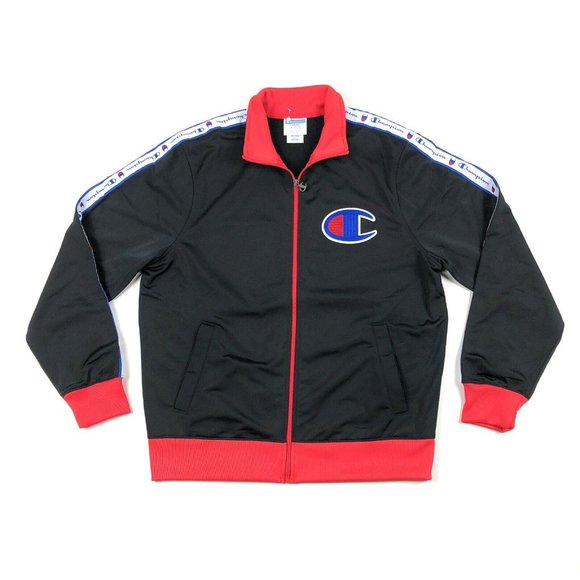 Champion Other - Champion Mens Big C Tape Logo Track Jacket